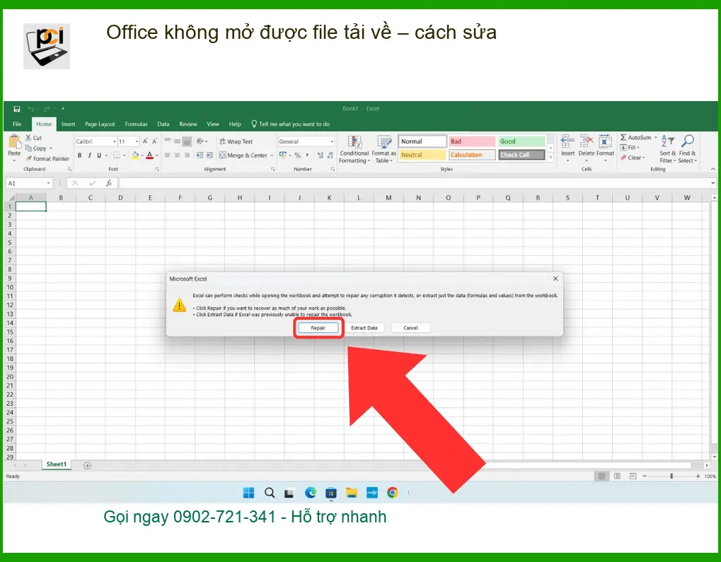 Văn phòng Office không mở được file tải về – cách sửa lỗi – Trung tâm hỗ trợ gần đây