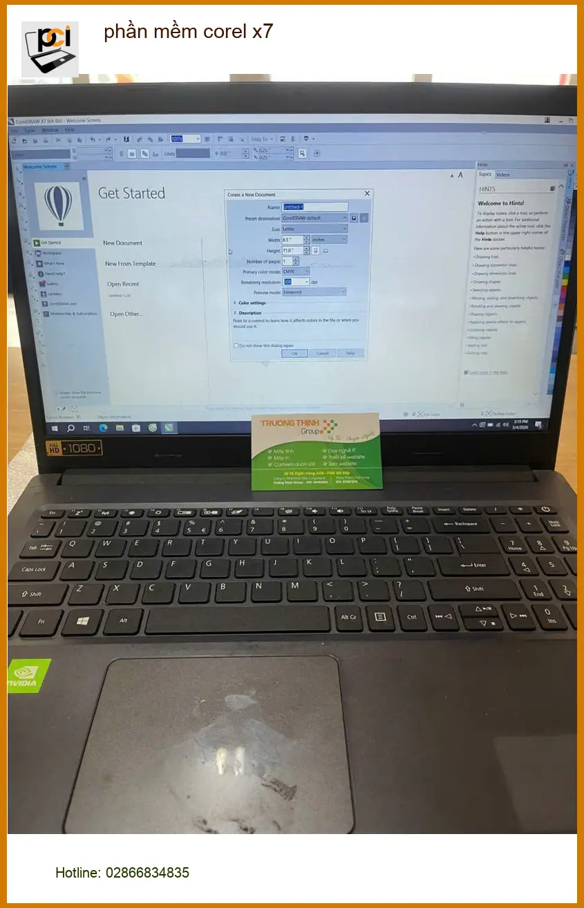 Chị Thanh thiết kế đồ họa review trung tâm cài Corel X7 Quận Thủ Đức uy tín