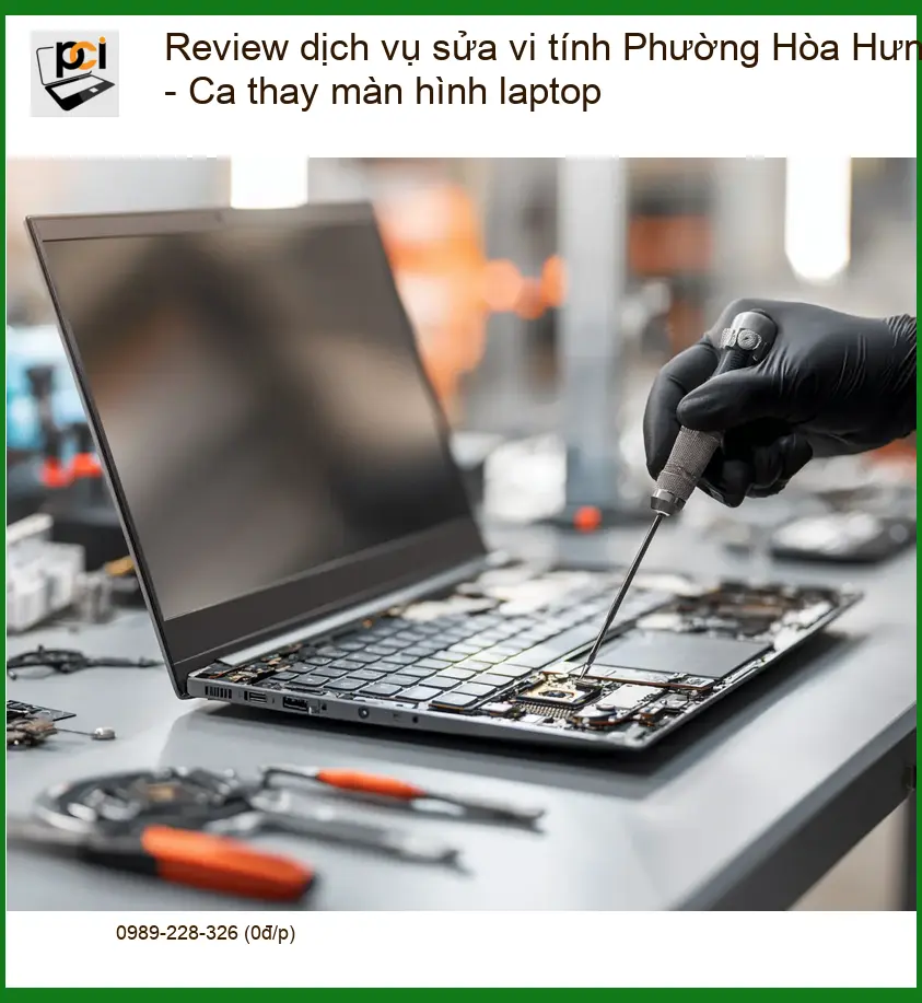 Thay màn hình laptop Phường Hòa Hưng – Dịch vụ sửa lấy liền uy tín