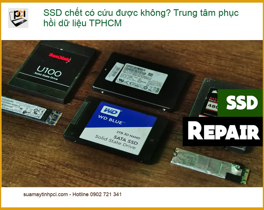 Khôi Phục Dữ Liệu SSD chết có cứu được không? – Dịch vụ cứu dữ liệu lấy liền