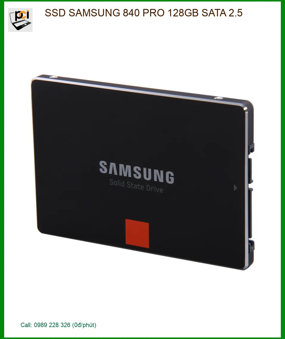 Ổ cứng SSD SAMSUNG 840 PRO 128GB - Nâng cấp Laptop, Giá rẻ TPHCM