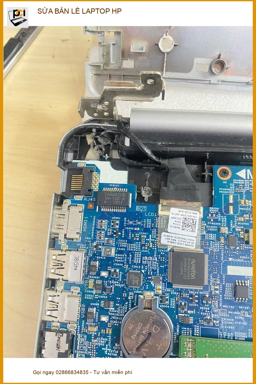 Sửa bản lề laptop HP lấy liền Gò Vấp - Chị Nguyệt Ánh chuyên viên truyền thông ảnh thực tế 1