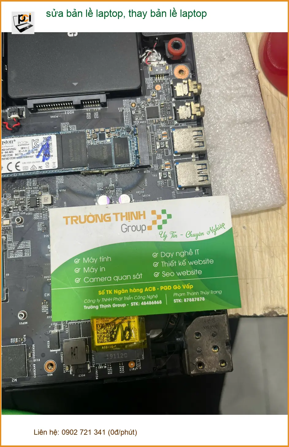 Anh Dũng kiến trúc sư - Địa điểm sửa, thay bản lề laptop Quận Bình Thạnh ảnh thực tế 1
