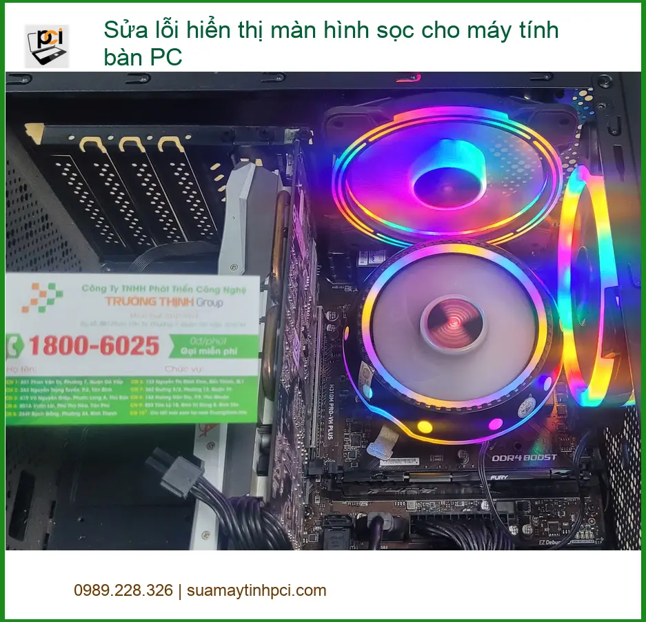 Chị Thảo quản lý kho ở Quận Bình Tân và nỗi lo màn hình sọc PC