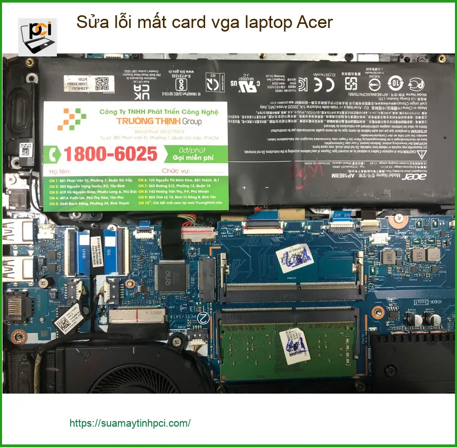 Tiệm sửa lỗi mất card vga laptop Acer Quận Bình Tân - Anh Duy review ảnh thực tế 1