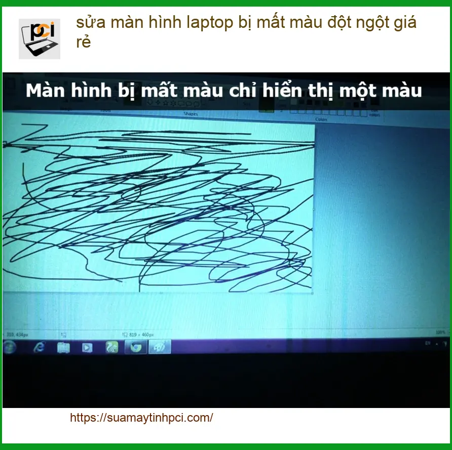 Sửa màn hình laptop mất màu đột ngột giá rẻ – Trung tâm hỗ trợ TPHCM