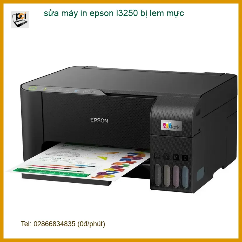 Sửa máy in Epson L3250 bị lem mực tận nơi – Điện thoại công ty xử lý gấp