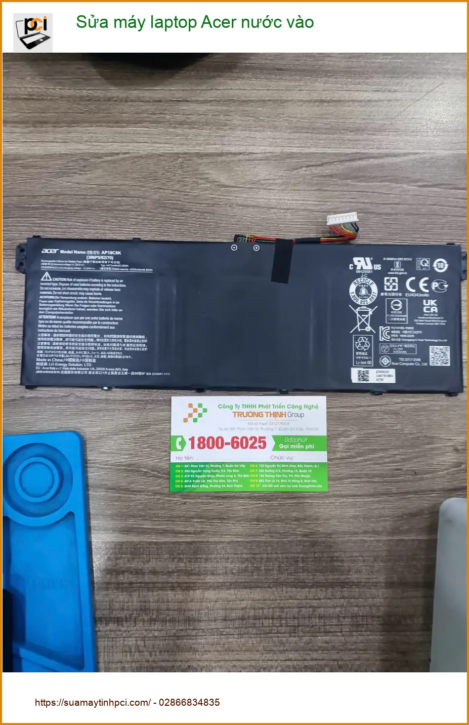 Anh Vinh review Trung tâm sửa máy laptop Acer nước vào Quận Tân Phú