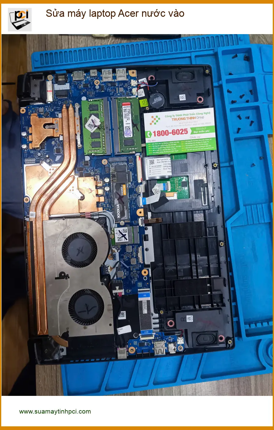 Anh Vinh review Trung tâm sửa máy laptop Acer nước vào Quận Tân Phú ảnh thực tế 1