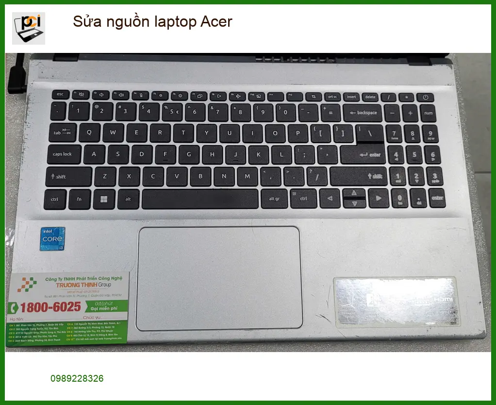 Cô Diễm nhân viên văn phòng tìm Chỗ Sửa nguồn laptop Acer Quận Bình Tân lấy ngay