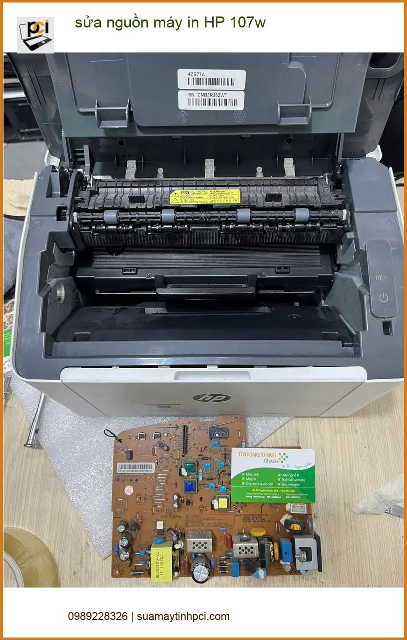 Anh Quân kỹ sư: Dịch vụ sửa nguồn máy in HP 107w Quận Bình Thạnh giá tốt ảnh thực tế 1