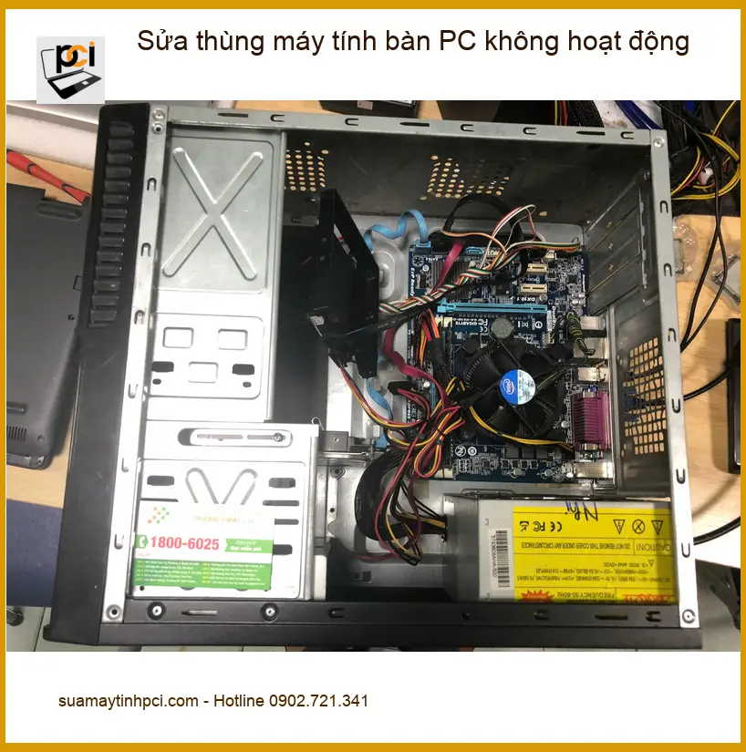 Chú Minh Khôi ở Quận Bình Tân sửa thùng PC mất nguồn đột ngột ảnh thực tế 1