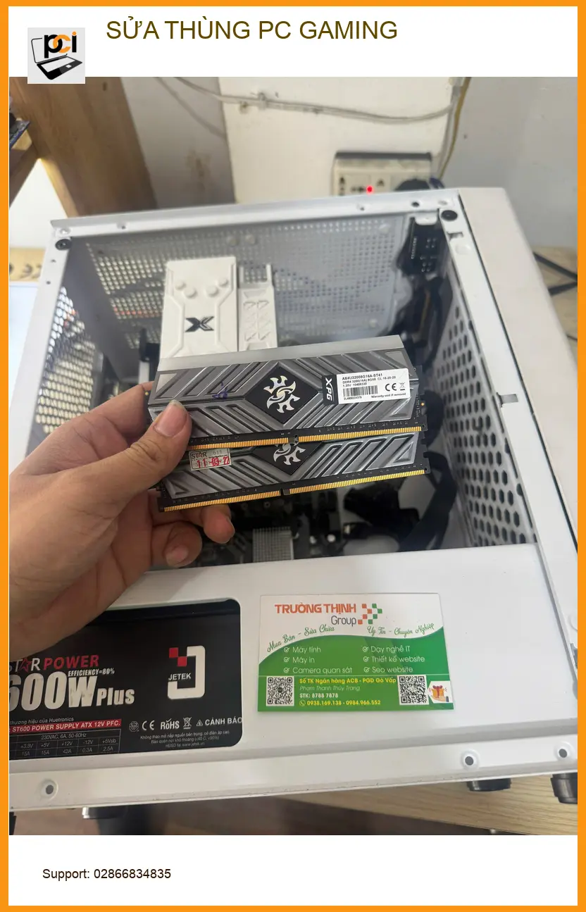 Anh Minh Đức streamer gặp trục trặc – Dịch vụ Sửa Thùng PC Gaming Quận Tân Bình