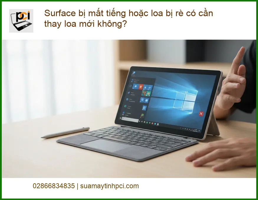 Surface bị mất tiếng hoặc loa rè có cần thay mới không? – Chuyên gia kỹ thuật tư vấn