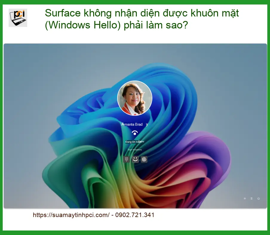 Surface không nhận diện được khuôn mặt – Trung tâm sửa uy tín TPHCM