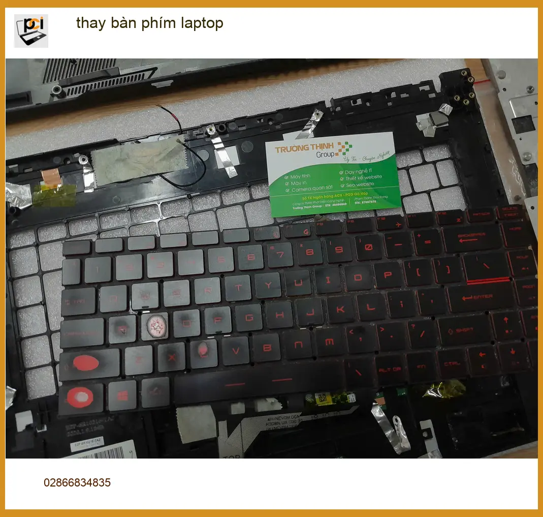 Chú Minh quản lý kho hàng ở Thủ Đức cần thay bàn phím laptop lấy liền