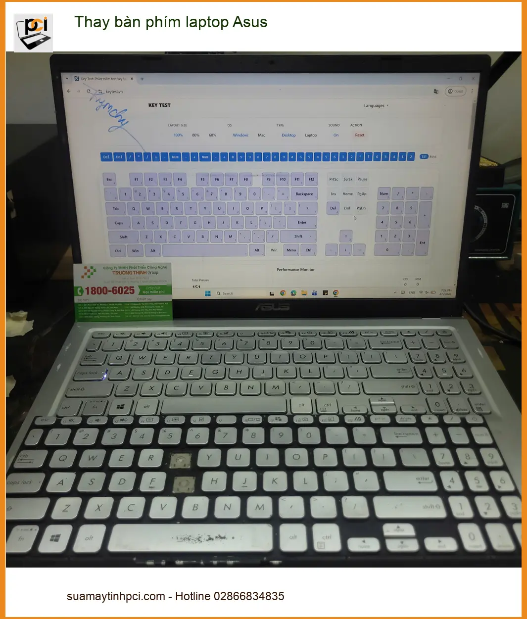 Trung tâm thay bàn phím laptop Asus Quận Tân Bình – Anh Khôi tìm chỗ nhanh