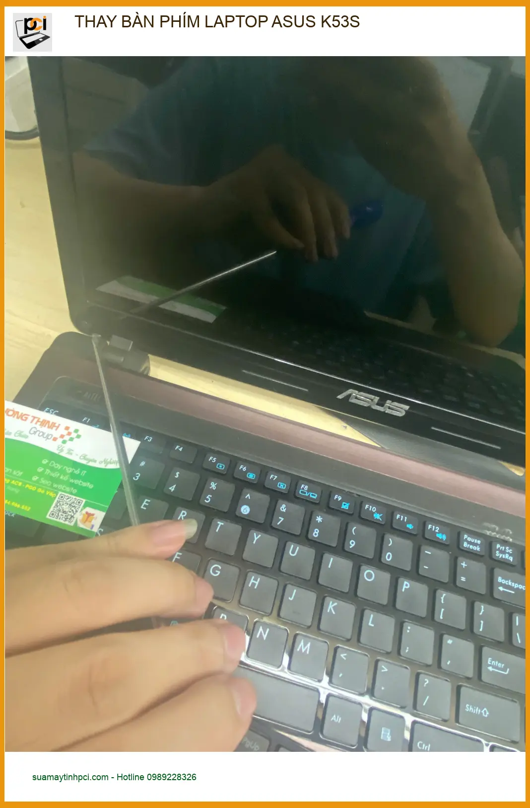 Thay bàn phím laptop Asus K53S Quận Gò Vấp – Anh Minh lấy liền sau 30 phút