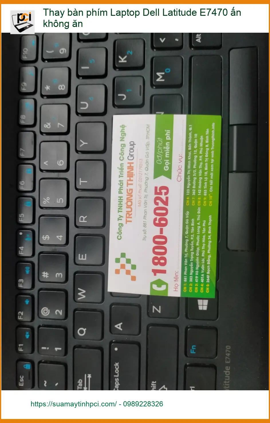 Dịch vụ thay bàn phím Laptop Dell Latitude E7470 ấn không ăn Quận 12 ảnh thực tế 1