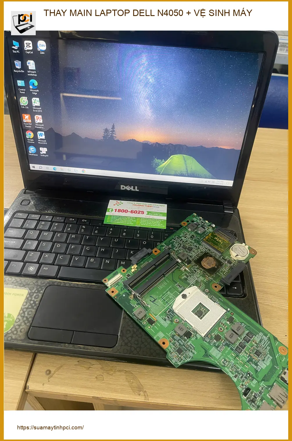Chỗ Thay Main Laptop Dell N4050 & Vệ sinh máy Quận Phú Nhuận – Anh Kiên IT