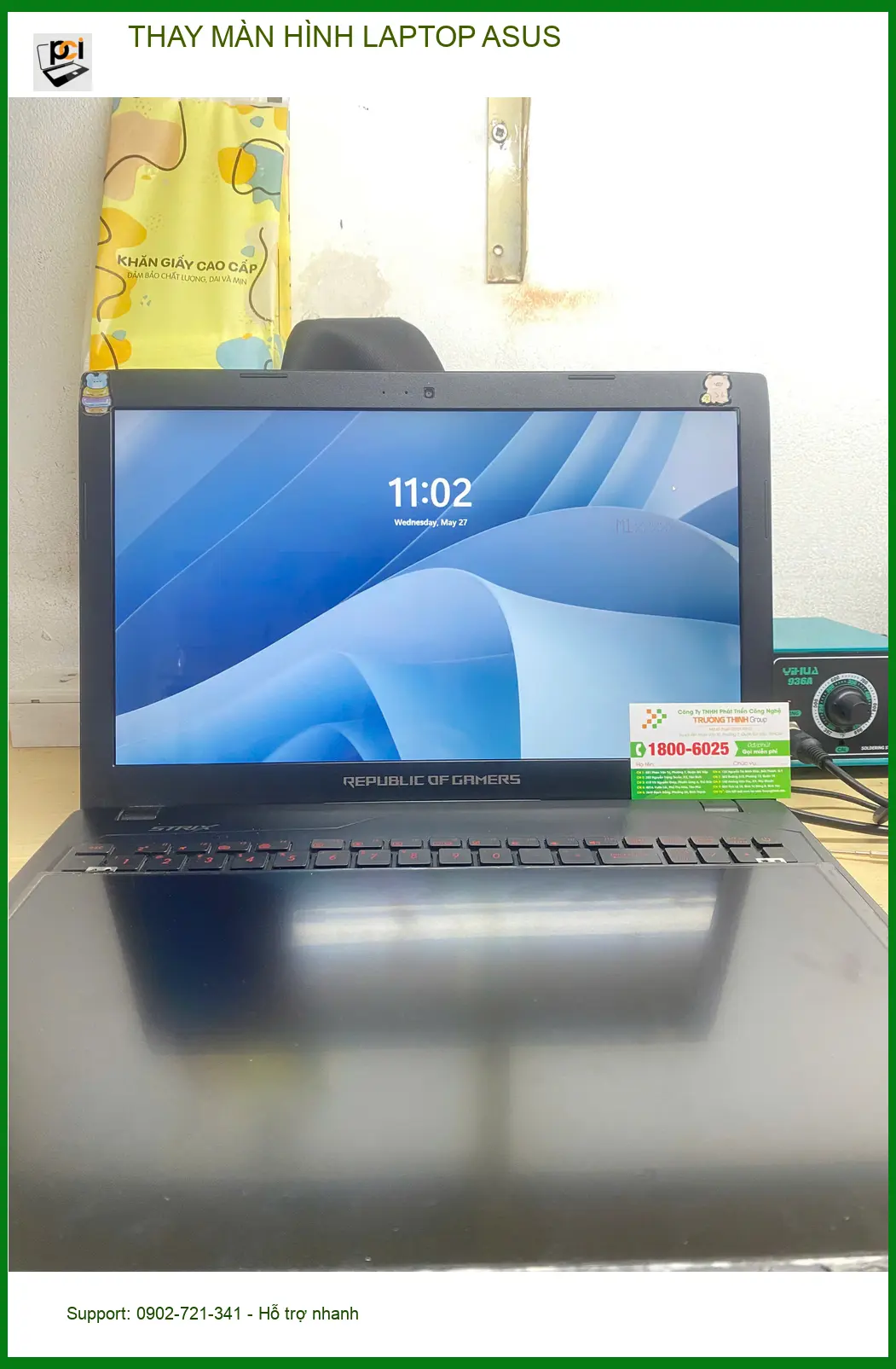 Anh Quang quản lý kinh doanh thay màn hình laptop Asus Quận Gò Vấp ảnh thực tế 2