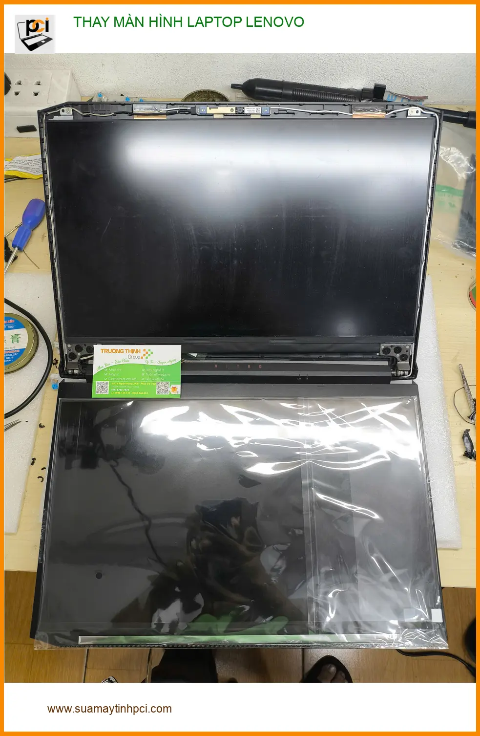 Anh Khánh review dịch vụ thay màn hình laptop Lenovo Quận Gò Vấp lấy liền