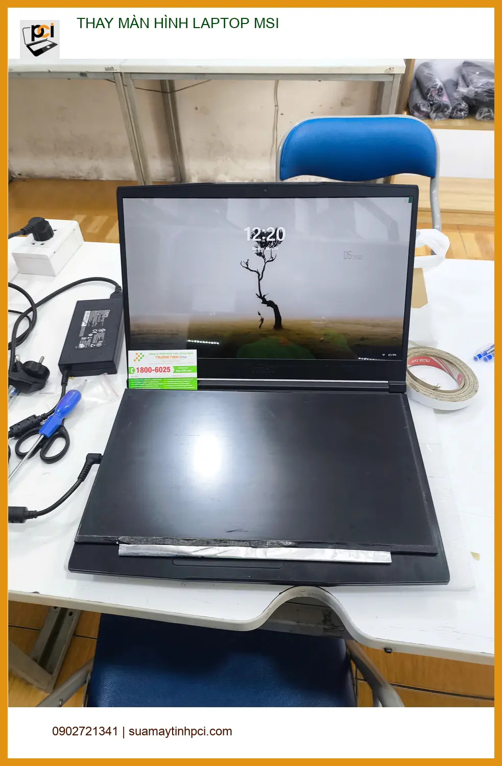 Anh Quốc Cường IT review ca thay màn hình laptop MSI Gò Vấp lấy liền
