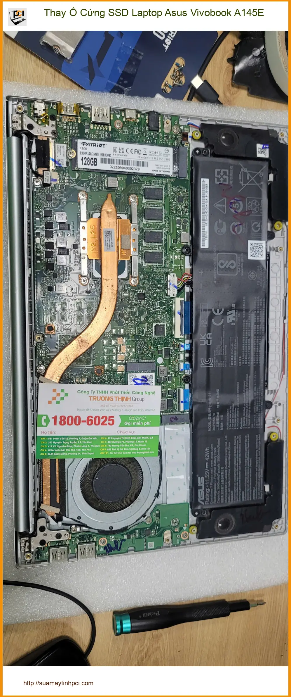 Anh Tài ở Bình Tân thay SSD Laptop Asus Vivobook A145E uy tín