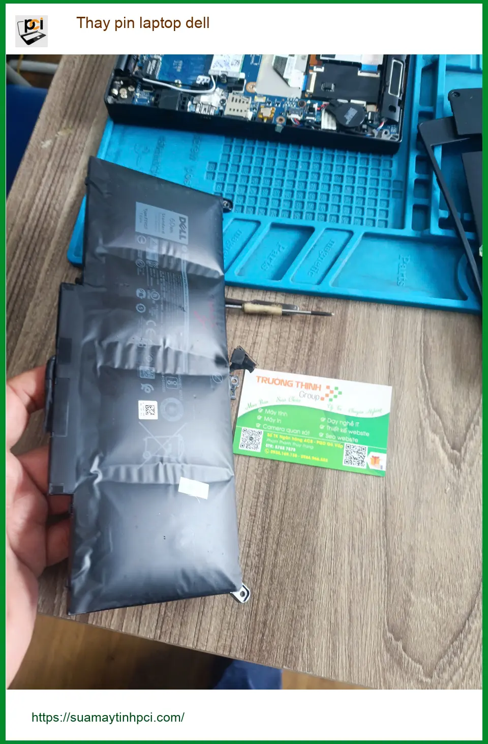 Anh Khôi kiến trúc sư tìm chỗ Thay pin laptop Dell Quận Tân Phú uy tín