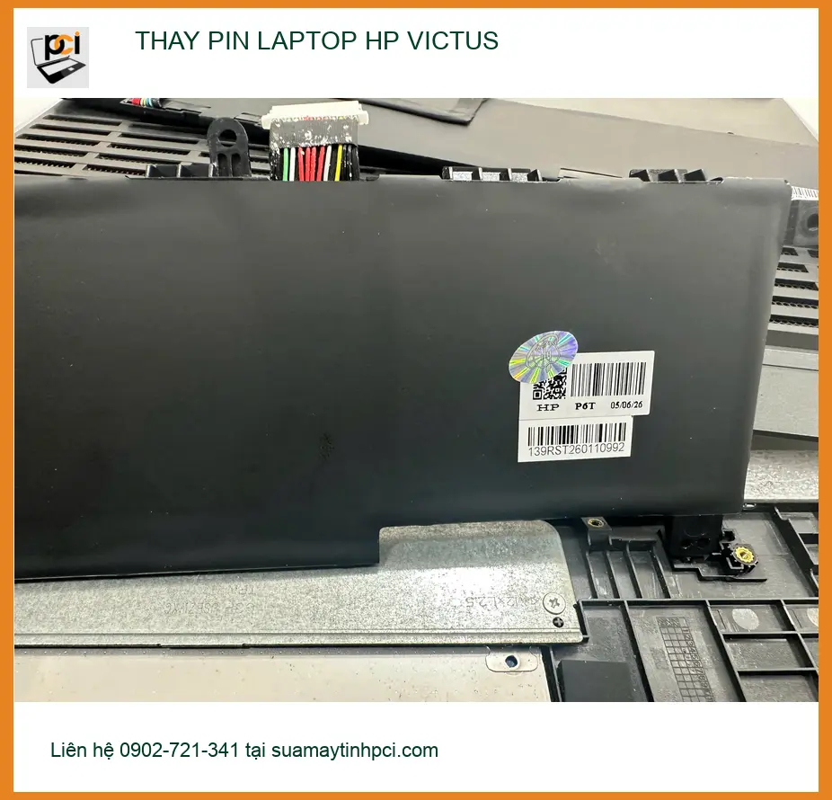 Thay PIN LAPTOP HP VICTUS Quận Gò Vấp - Anh Duy nhân viên IT cần pin mới ảnh thực tế 1