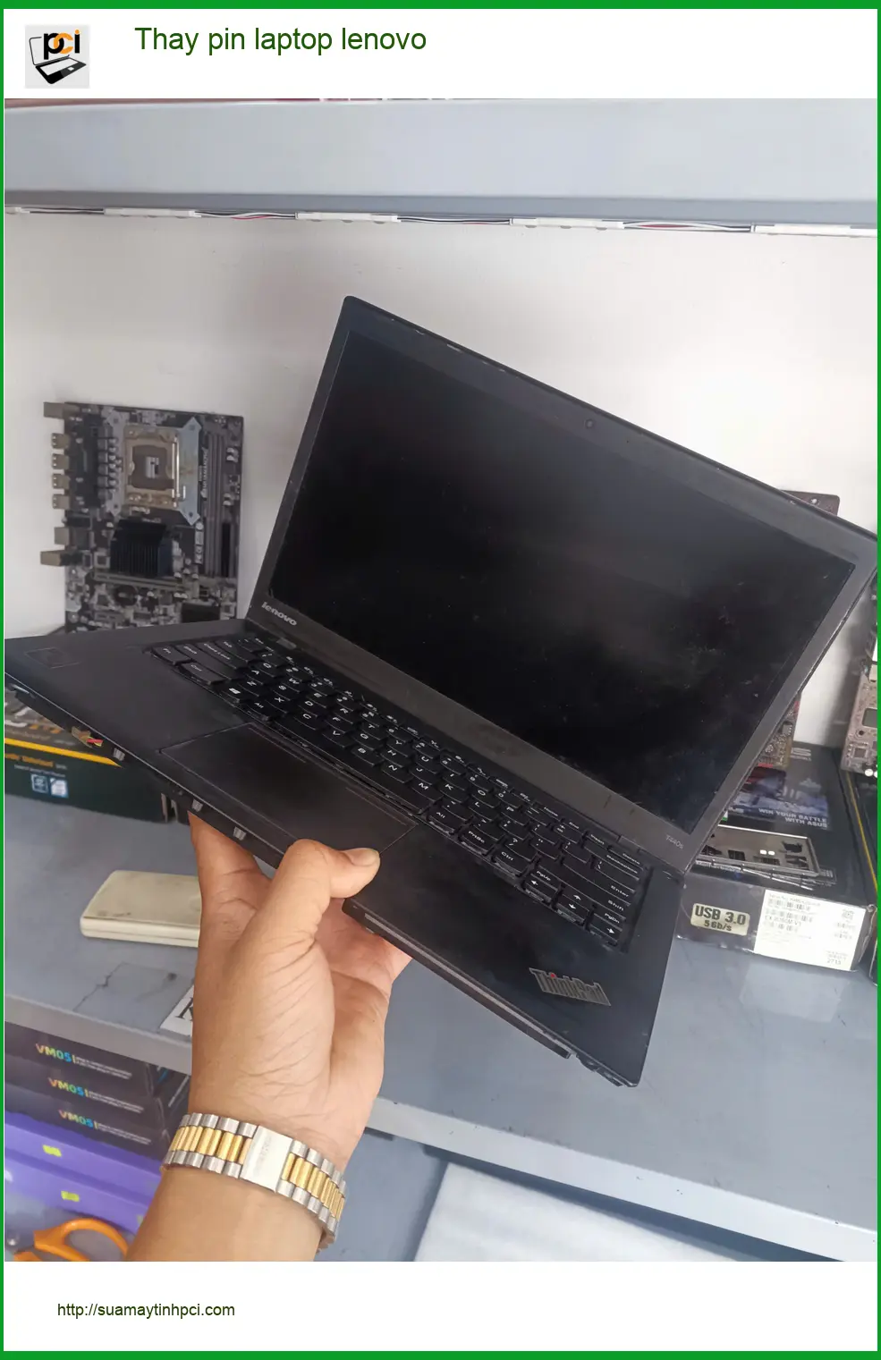 Chị Mai nhân viên kế toán – Thay pin laptop lenovo Quận Tân Phú giá rẻ