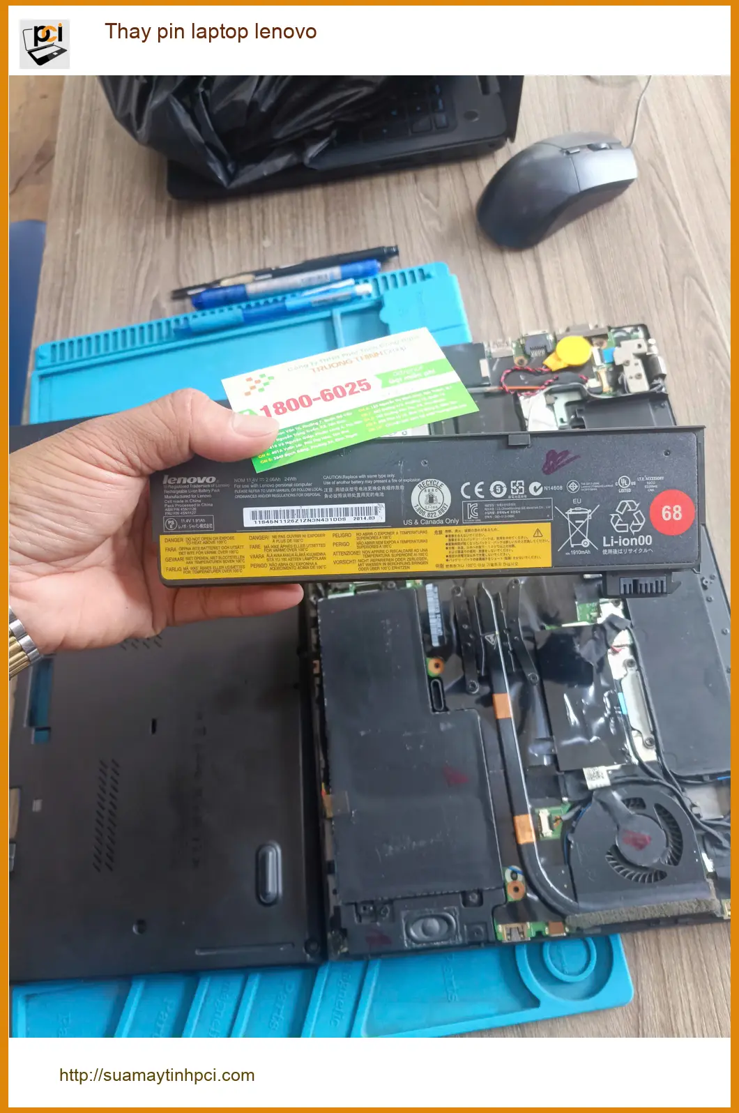 Chị Mai nhân viên kế toán - Thay pin laptop lenovo Quận Tân Phú giá rẻ ảnh thực tế 2
