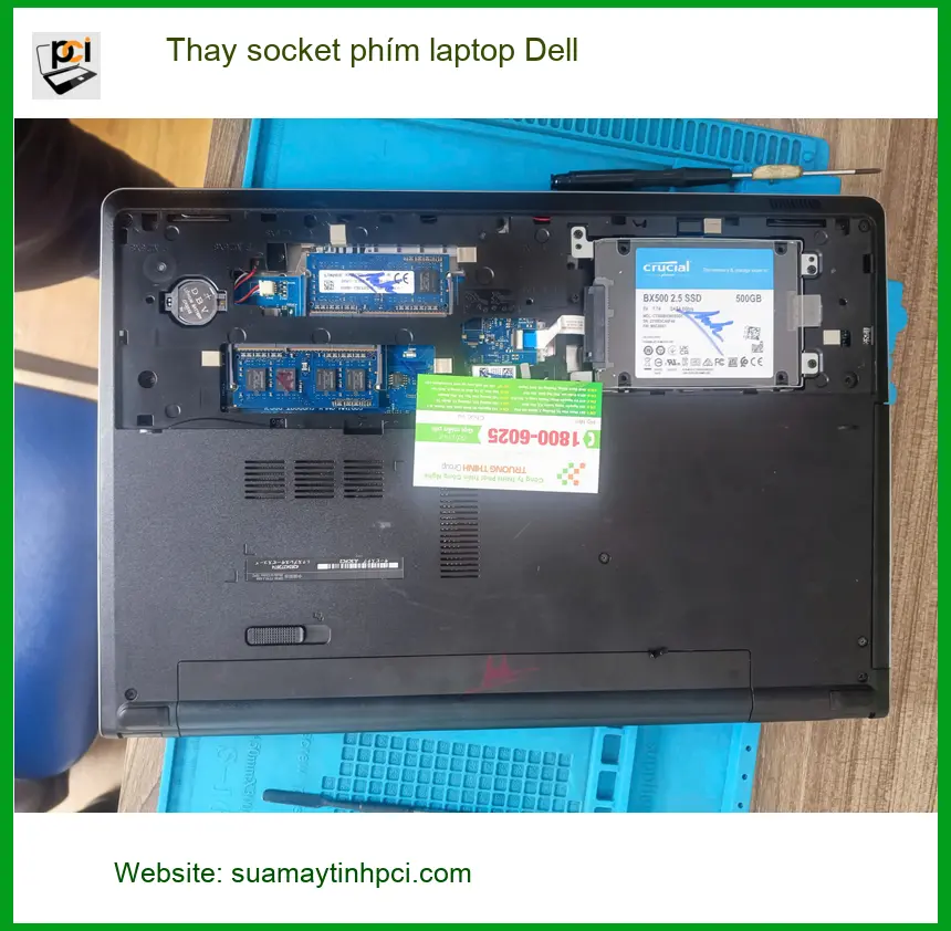 Anh Phước kế toán, lo lắng thay socket phím laptop Dell tại Quận Tân Phú ảnh thực tế 2