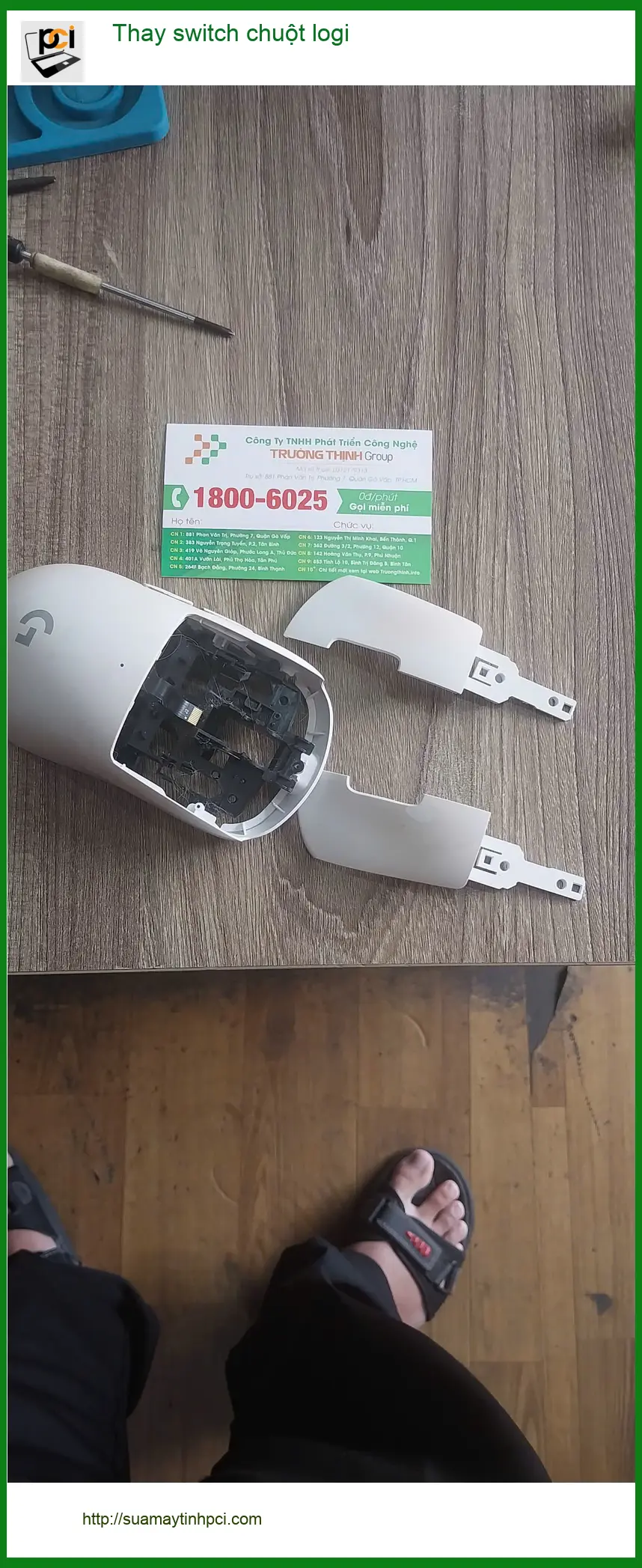 Bác Cường chia sẻ kinh nghiệm thay switch chuột logi Quận Tân Phú giá rẻ