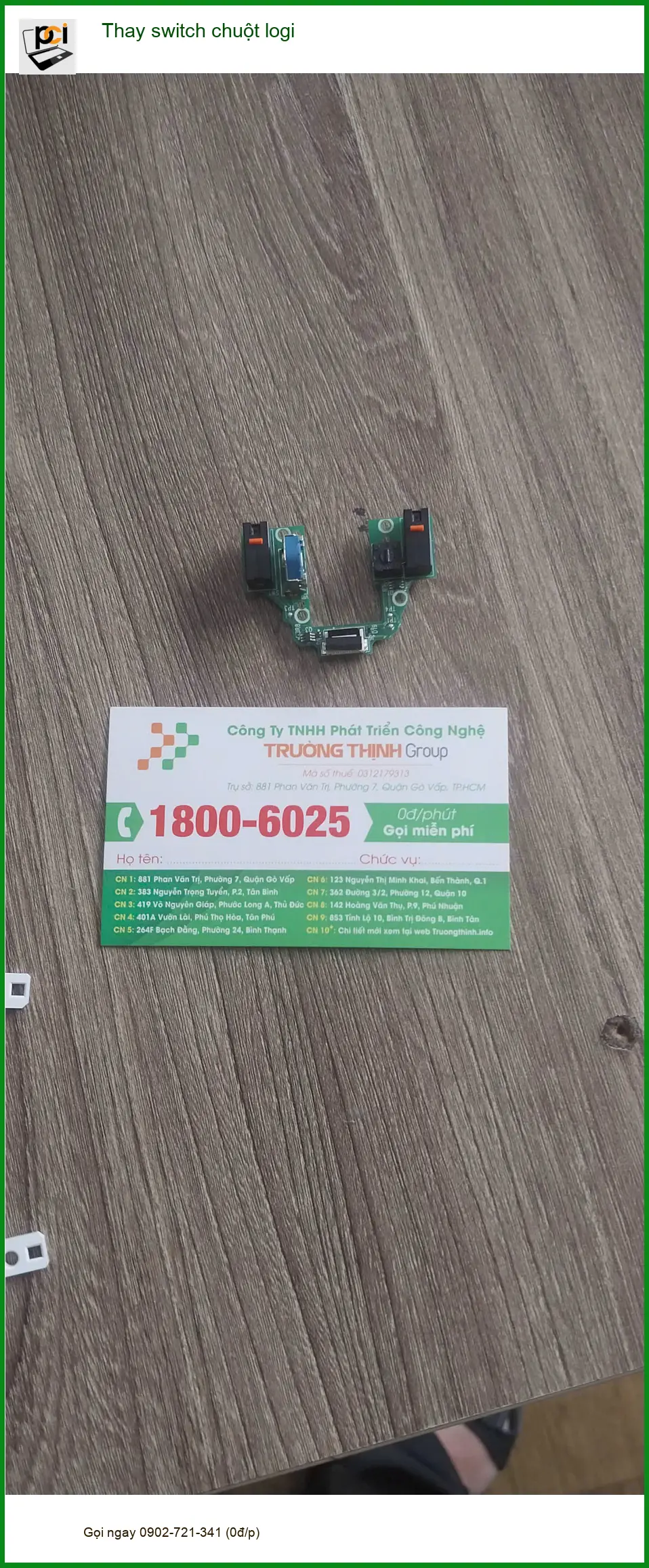 Bác Cường chia sẻ kinh nghiệm thay switch chuột logi Quận Tân Phú giá rẻ ảnh thực tế 1