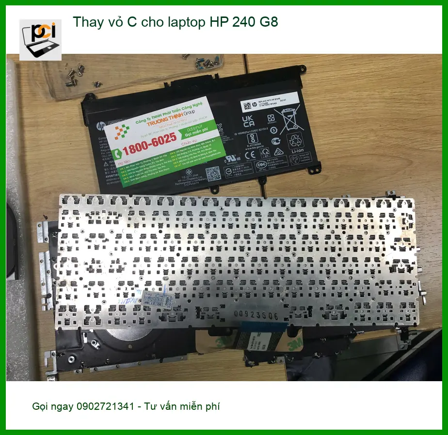 Anh Văn kỹ sư xây dựng tìm chỗ thay vỏ C laptop HP 240 G8 Quận Bình Tân ảnh thực tế 1