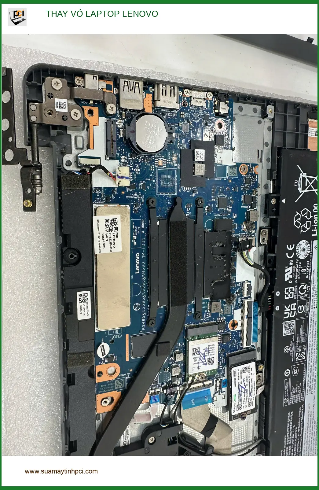 Trung tâm Thay vỏ laptop Lenovo Quận Gò Vấp lấy ngay - Chị Thanh kiến trúc sư lo lắng vỏ cũ. ảnh thực tế 1