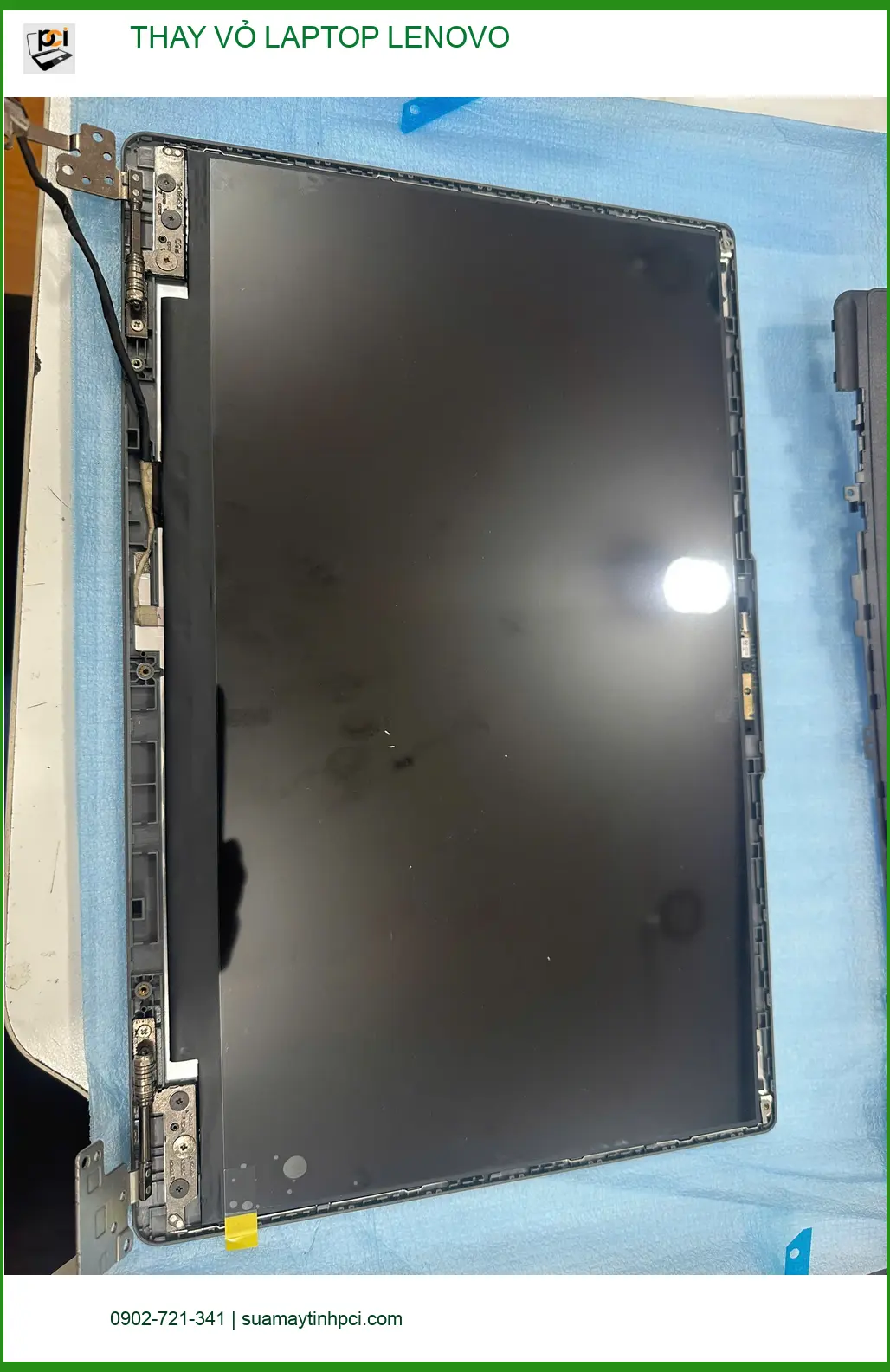 Trung tâm Thay vỏ laptop Lenovo Quận Gò Vấp lấy ngay - Chị Thanh kiến trúc sư lo lắng vỏ cũ. ảnh thực tế 2
