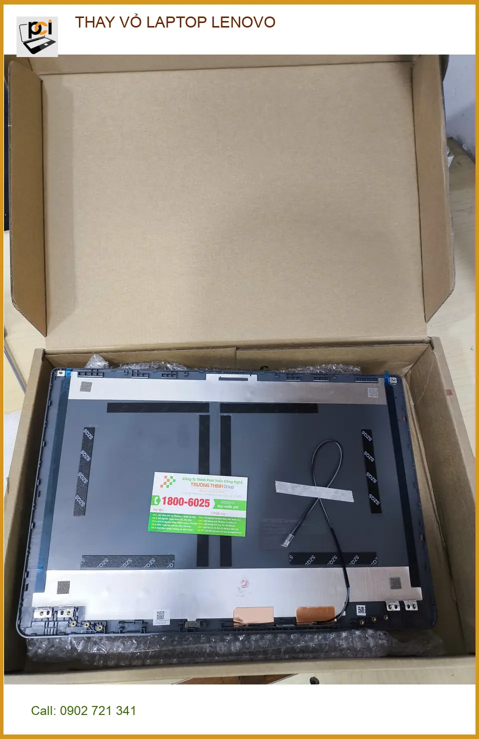 Chị Mai tìm dịch vụ thay vỏ laptop Lenovo Quận Gò Vấp uy tín ảnh thực tế 1
