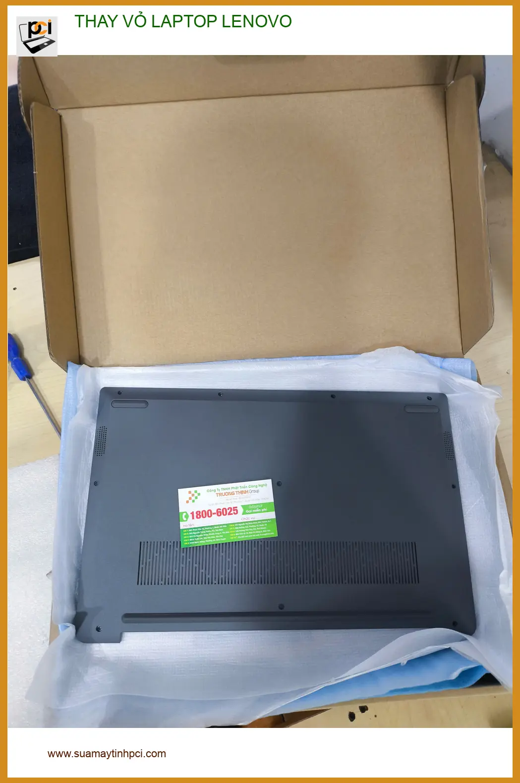 Chị Mai tìm dịch vụ thay vỏ laptop Lenovo Quận Gò Vấp uy tín ảnh thực tế 2