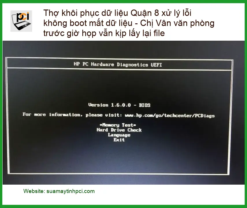 Khôi Phục Dữ Liệu Quận 8 lỗi không boot - Thợ cứu data tận nơi lấy liền