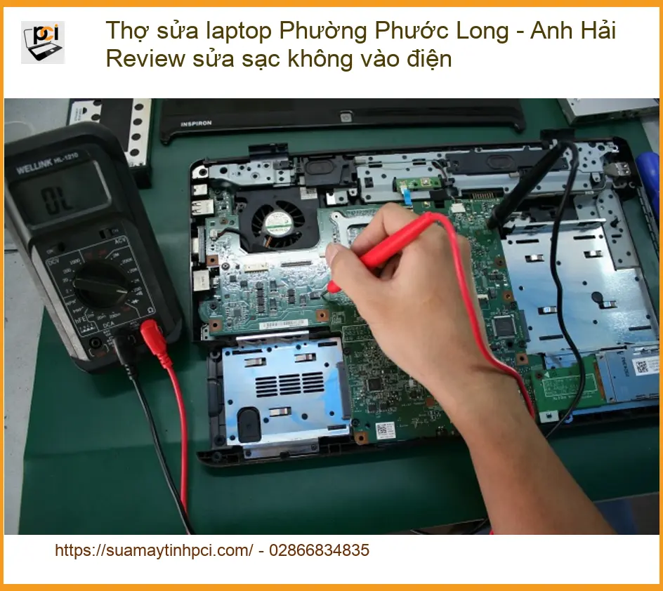 Laptop sạc không vào điện Phước Long – Trung tâm sửa uy tín