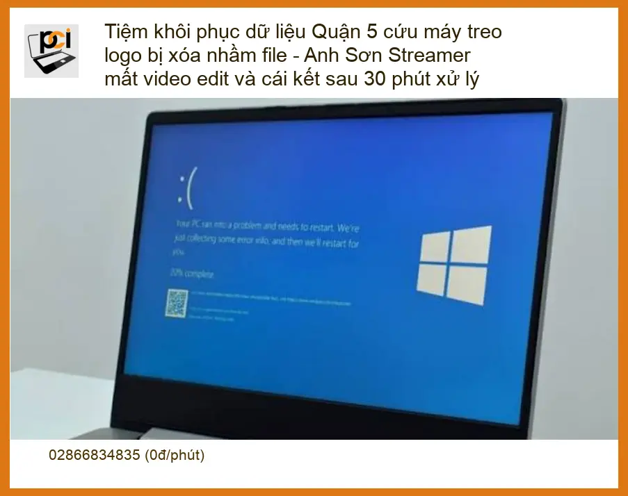 Khôi Phục Dữ Liệu Tiệm khôi phục dữ liệu Quận 5 – Cứu máy treo logo, xóa nhầm