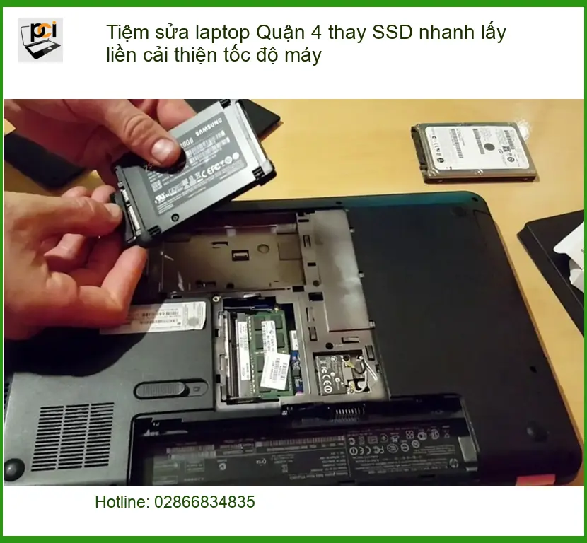 Sửa Laptop Quận 4 thay SSD nhanh, tăng tốc máy – Địa điểm uy tín
