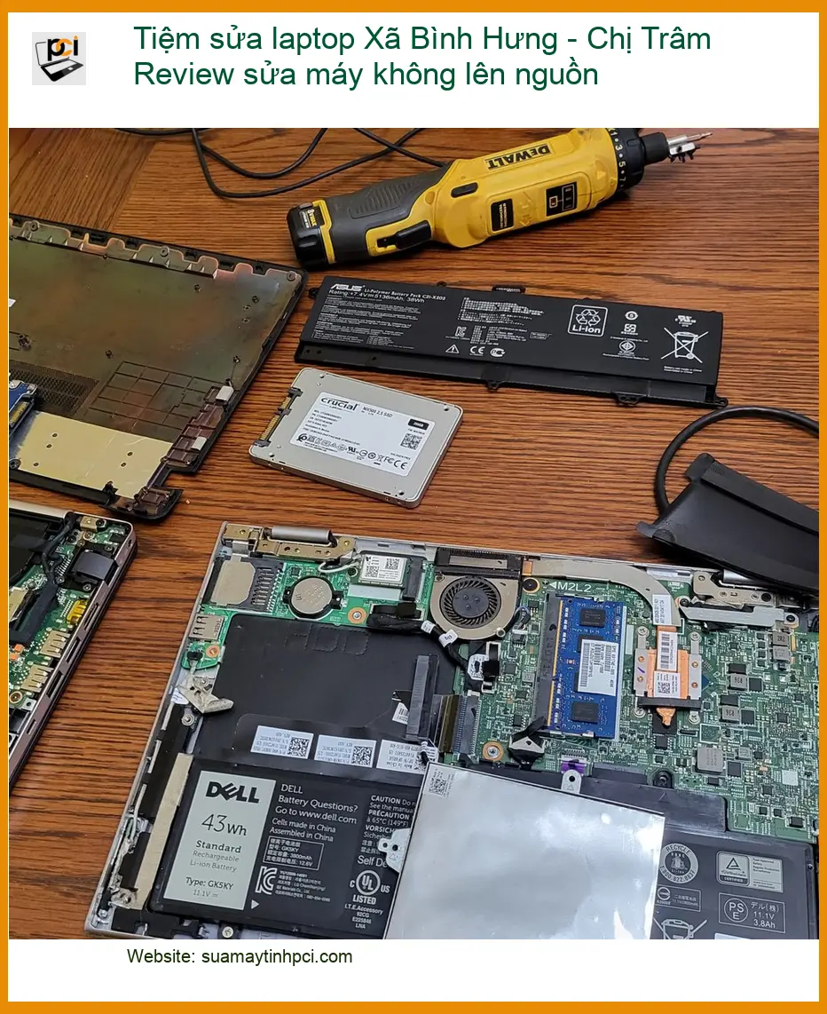 Sửa laptop Xã Bình Hưng máy không lên nguồn – Địa chỉ trung tâm hỗ trợ