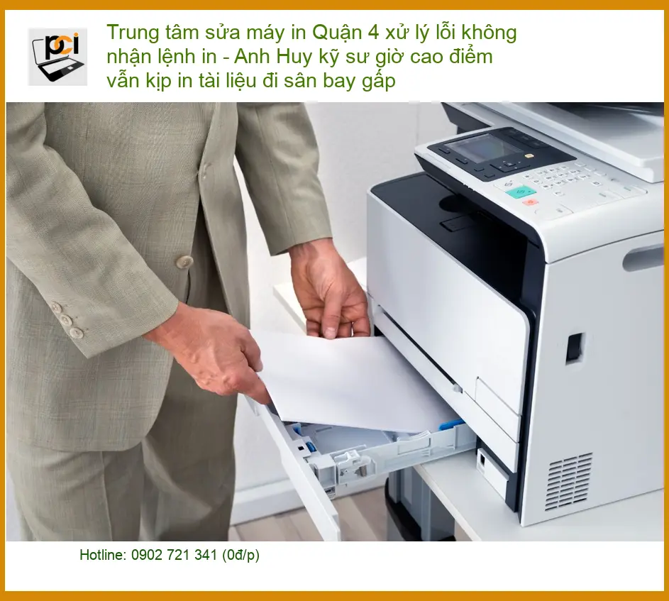 Sửa Chữa Nạp Mực Máy In Quận 4 không nhận lệnh – Thợ xử lý gấp