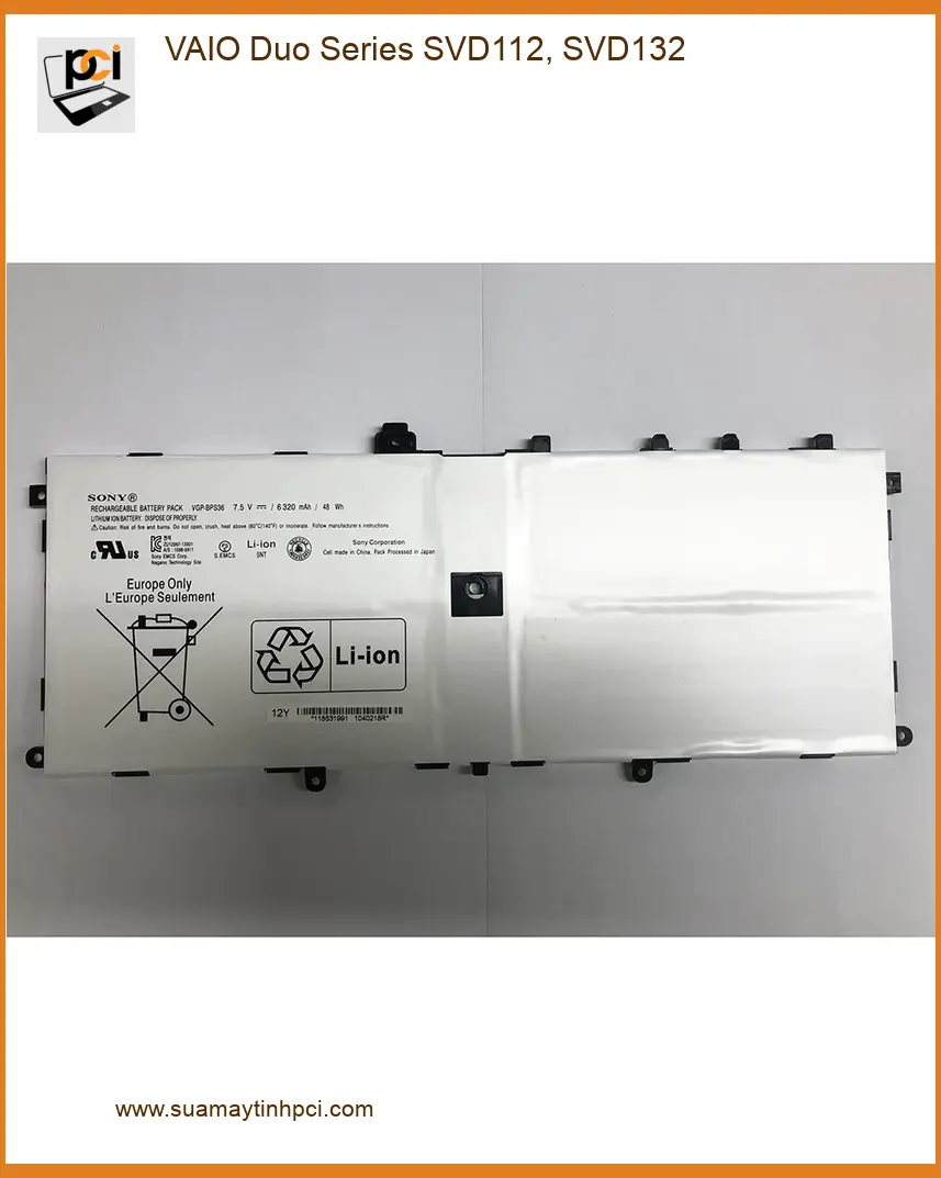 Pin Laptop VAIO Duo SVD112 SVD132 - Thay Pin Laptop Giá Rẻ TPHCM