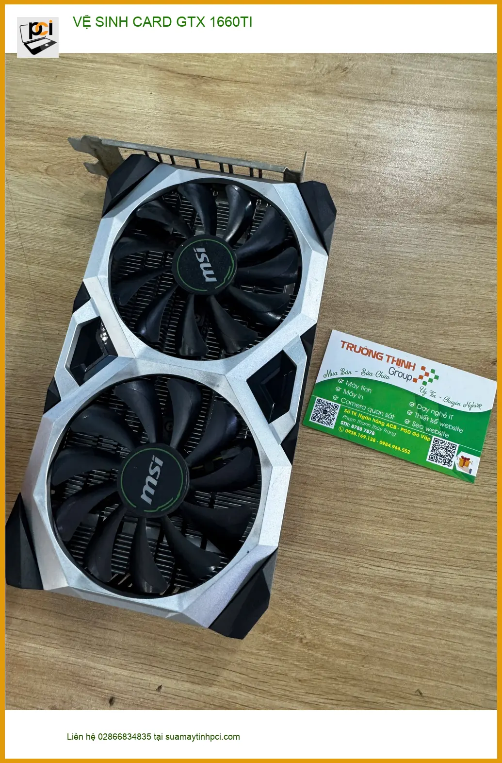 Anh Vỹ game thủ – Chỗ vệ sinh card GTX 1660TI nhanh chóng ở Quận 10