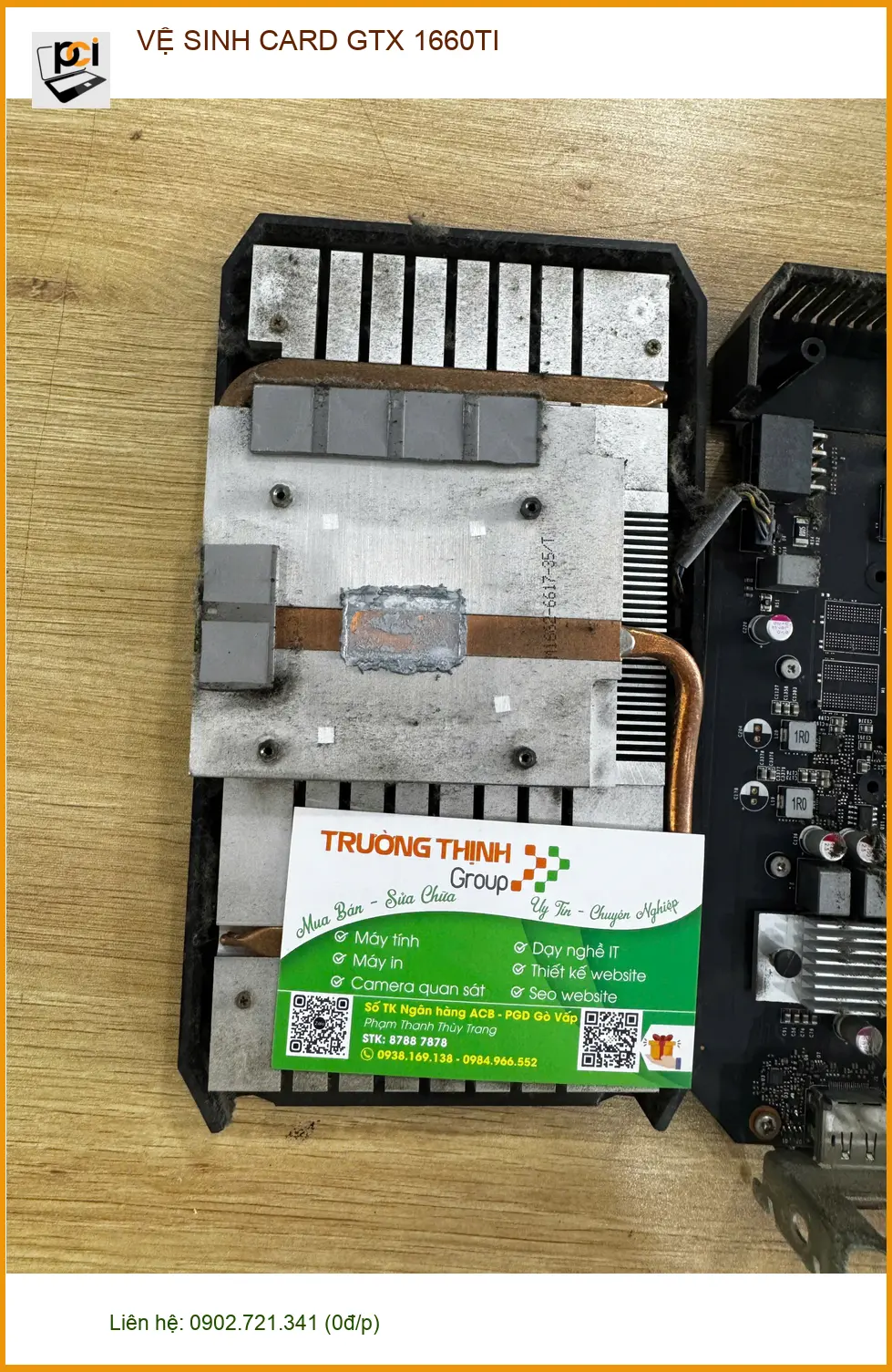 Anh Vỹ game thủ - Chỗ vệ sinh card GTX 1660TI nhanh chóng ở Quận 10 ảnh thực tế 2