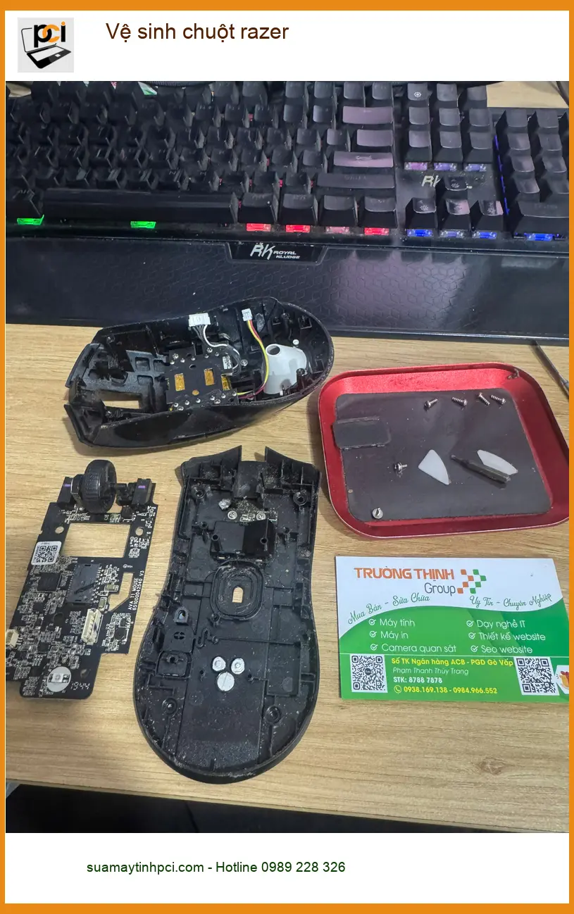 Anh Quang kiến trúc sư – Tiệm vệ sinh chuột razer Quận Tân Bình giá rẻ